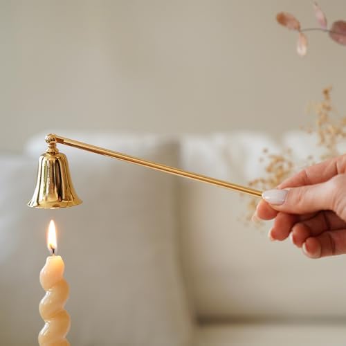 Minky Handy Brass Candle Snuffer - Gold Finish