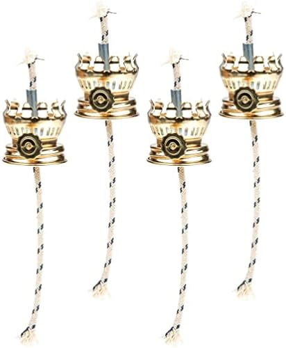 Yardwe 4Pcs Oil Lamp Wick Replacement Holder