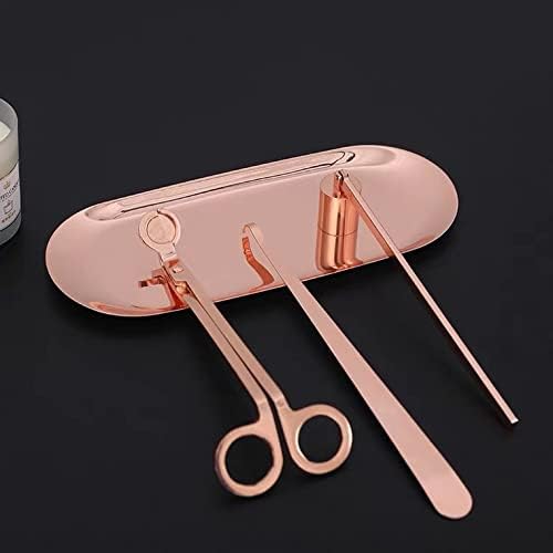 MUXSAM 4 in 1 Candle Accessory Set Rose Gold