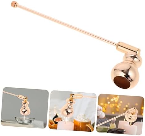 Zerodeko Candle Snuffer with Long Handle Iron Material for Jar Candles