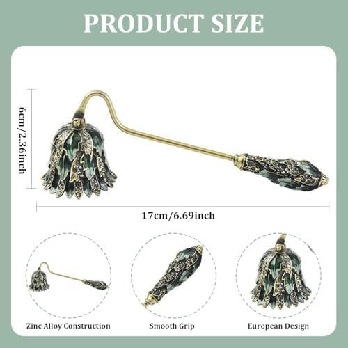 Zinc Alloy Candle Snuffer with Rhinestone Handle