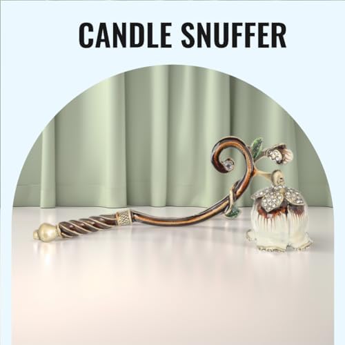 Elegant Candle Snuffer with Long Handle and Hook Design