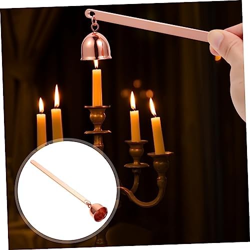 Stainless Steel Candle Snuffer with Long Handle for Safe Wick Coverage