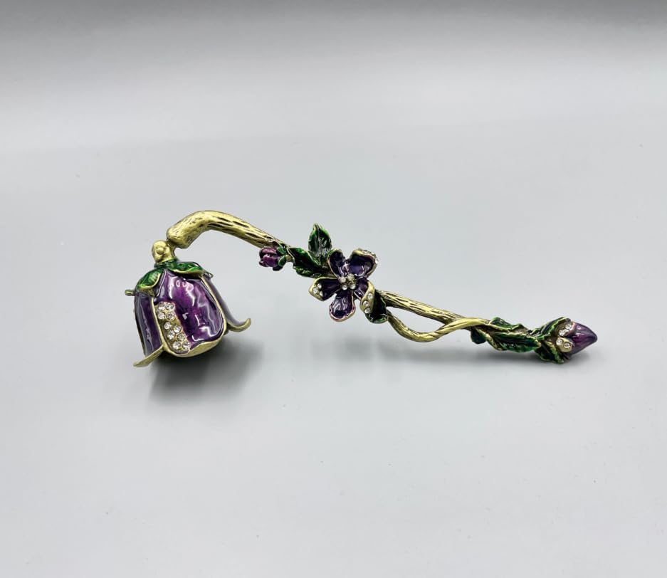 Vintage Candle Snuffer with Long Handle Purple
