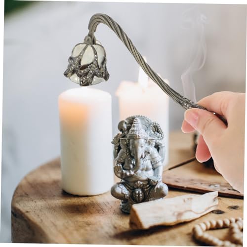 Elegant Rhinestone Candle Snuffer with Long Handle