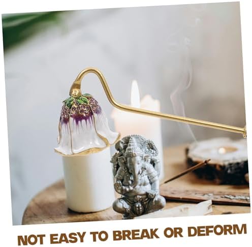 Unique Rhinestone Candle Snuffer Flame Extinguisher for Scented Aromatherapy Candles Lightweight Design