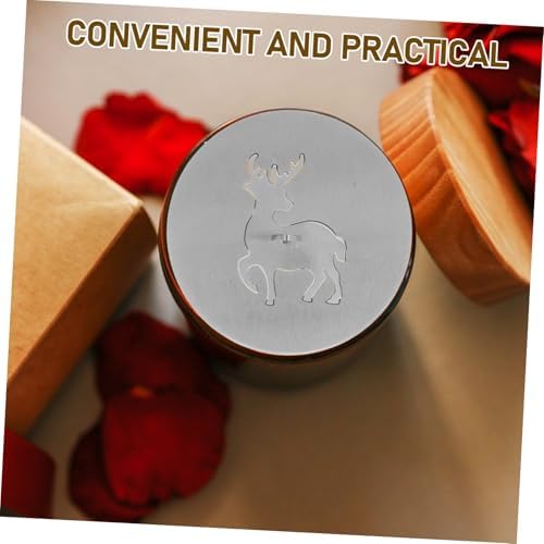 NUOBESTY Decorative Candle Cover with Elk Pattern