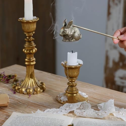 NIKKY HOME Candle Snuffer with Long Handle Bunny Style