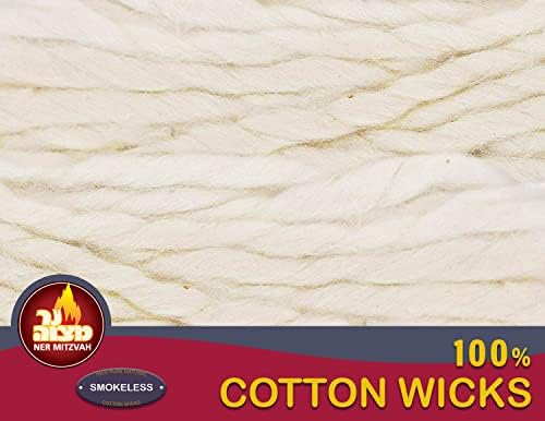 Ner Mitzvah Smokeless Cotton Wicks 50 Pack