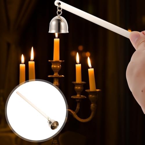 Long Handle Bell Shape Candle Snuffer Wrought Iron Design