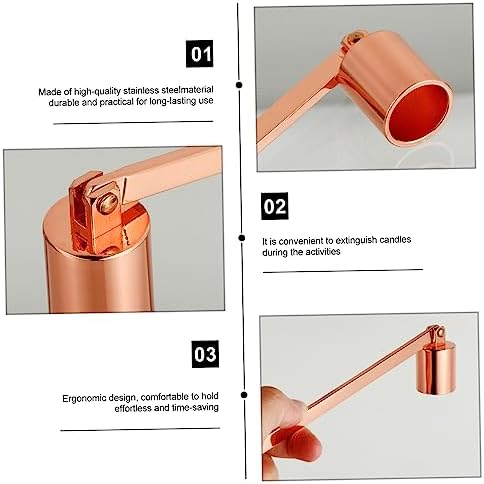 Rose Gold Candle Snuffer with Long Handle