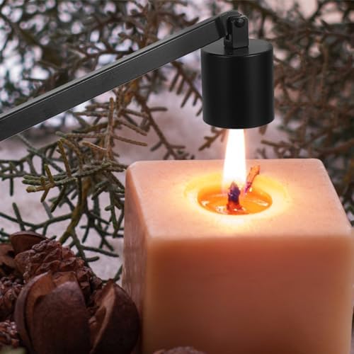 Elegant Iron Candle Snuffer for Home Weddings and Parties Black