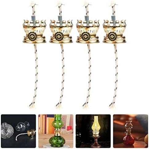 Yardwe 4Pcs Oil Lamp Wick Replacement Holder