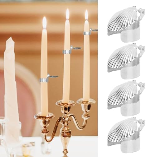 Yinhing 4Pcs Silver Candle Snuffer Set