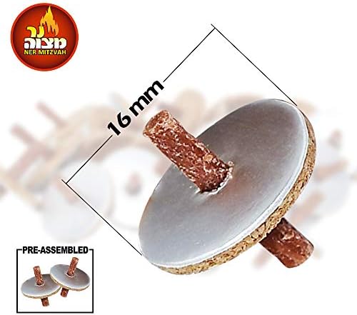 Ner Mitzvah Round Floating Wicks 100 Count