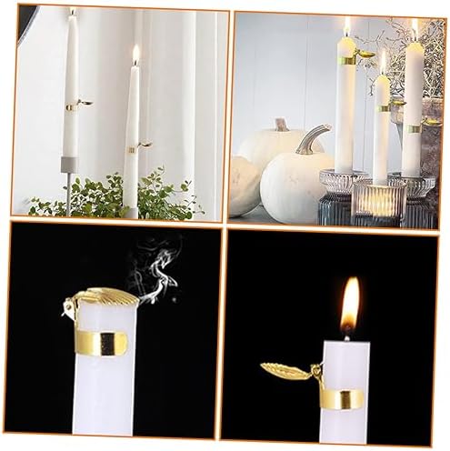 ERINGOGO 4pc Candle Snuffer Tool with Decorative Shell Design