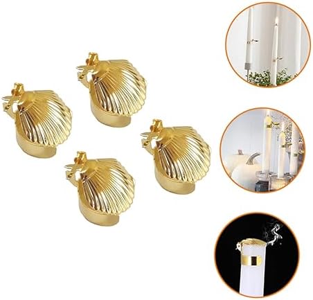 ERINGOGO 4pc Candle Snuffer Tool with Decorative Shell Design