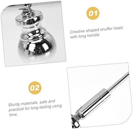 STOBAZA Break Resistance Candle Wick Snuffer Tool for Deep Jar Candles