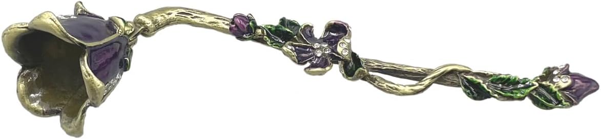 Vintage Candle Snuffer with Long Handle Purple