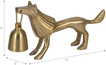 Sagebrook Home Gold Lion Candle Snuffer 9 Inch