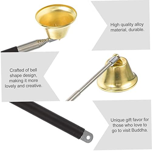 HOOTNEE 1pc Extendable Candle Snuffer Extinguisher for Home and Banquet Use