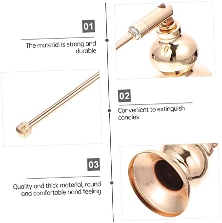 Stobaza Elegant Candle Snuffer with Long Handle for Candlestick