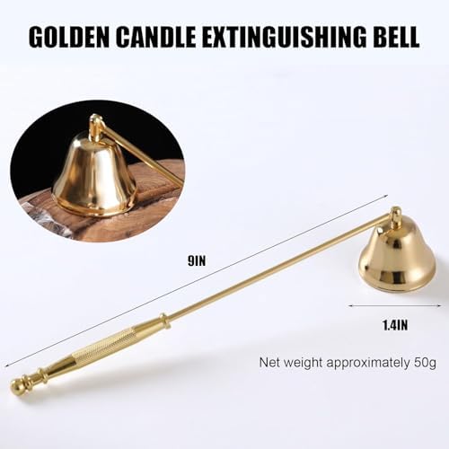 Stainless Steel Candle Snuffer with Swivel Bell and Long Handle