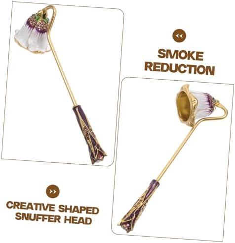 Unique Rhinestone Candle Snuffer Flame Extinguisher for Scented Aromatherapy Candles Lightweight Design