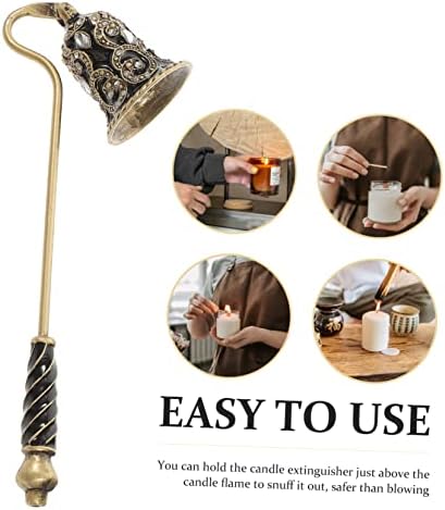 ERINGOGO Flower Design Candle Snuffer with Rhinestones Portable Extinguisher Tool