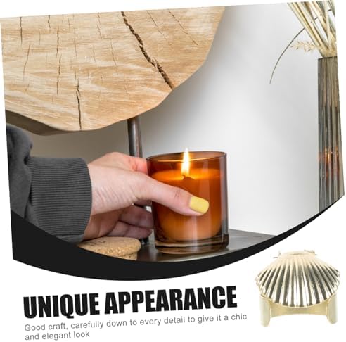 Zerodeko 4pcs Decorative Shell Shaped Candle Extinguisher