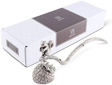 Vagabond House Pewter Squirrel Candle Snuffer 10 Inch Long
