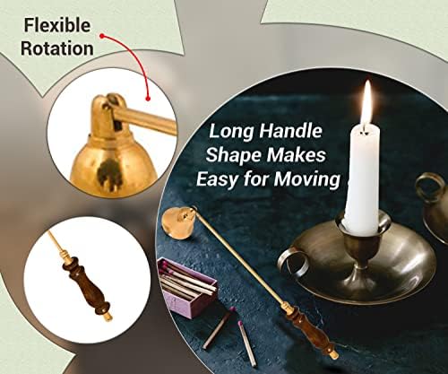 ARSUK Candle Snuffer with Wooden Handle