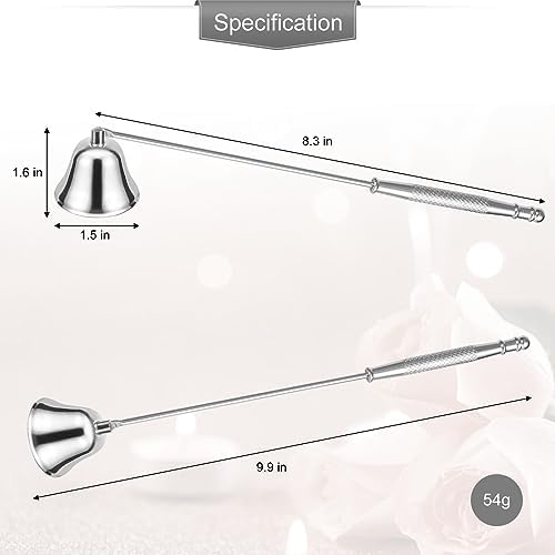 Navpeak Candle Extinguisher with Long Handle Silver
