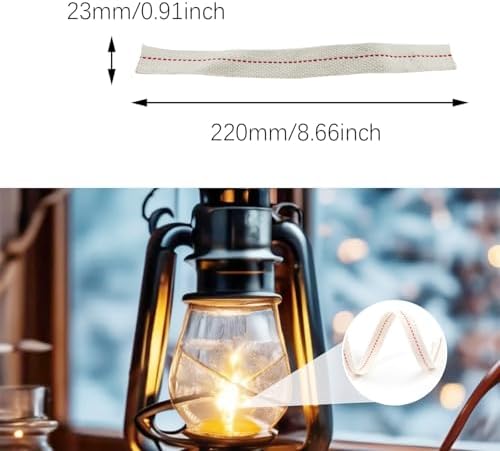 SQXBK 2pcs Outdoor Camping Oil Lamp Wick Cotton Replacement