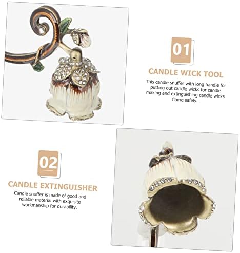 ERINGOGO Elegant Aromatherapy Candle Snuffer with Long Handle