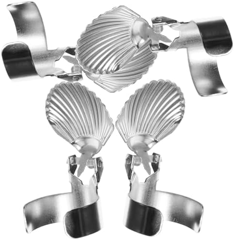 4pcs Candle Snuffer Set with Metal Shell Shape