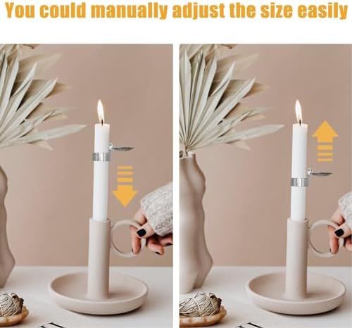 Yinhing 4Pcs Silver Candle Snuffer Set