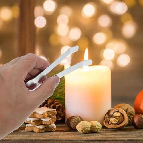 25pcs Metal Candle Extinguisher Wick Clamp for Safe Flame Snuffing