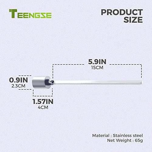 Stainless Steel Candle Snuffer 17cm Silver Polished