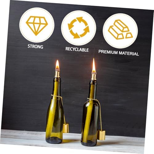 Happyyami 2pcs Brass Candle Snuffer Caps Fire Extinguisher Accessories
