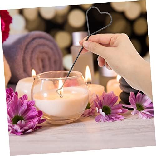 4pcs Heart Design Candle Wick Dipper and Snuffer Hooks for Home Use