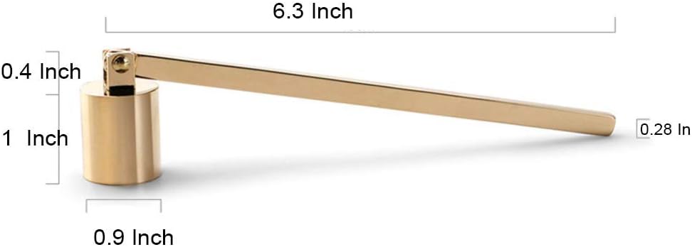 GAKA Gold Candle Snuffer with Rotating Bell