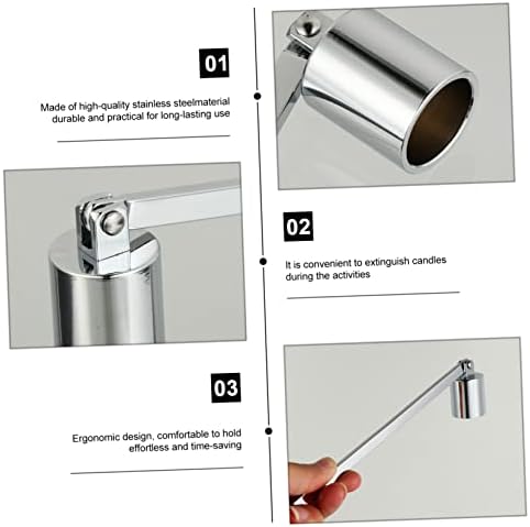 Elegant Stainless Steel Candle Snuffer with Handle