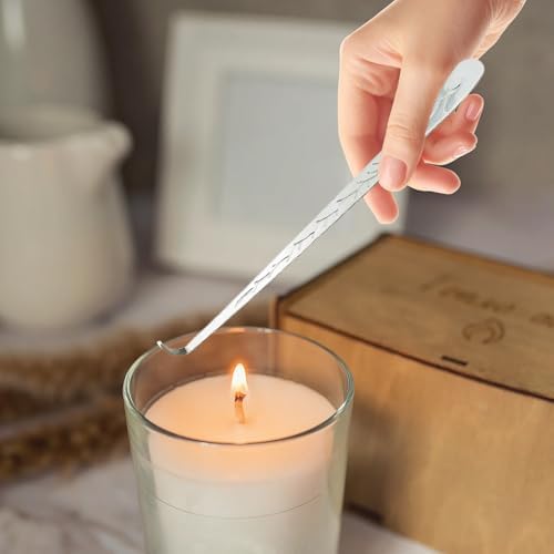 3 in 1 Candle Accessories Set with Snuffer Wick Trimmer and Hook