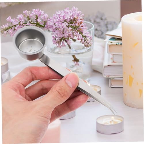 2pcs Candle Maintenance Tool Flame Tongs Iron Wick Dipper Snuffer