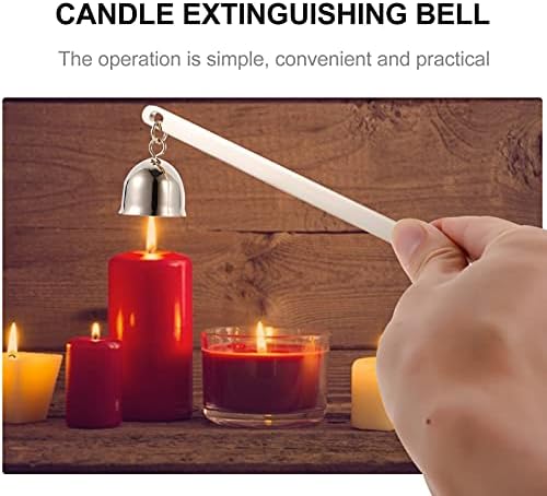 Long Handle Bell Shape Candle Snuffer Wrought Iron Design