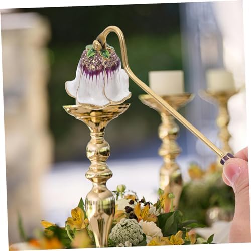 Unique Rhinestone Candle Snuffer Flame Extinguisher for Scented Aromatherapy Candles Lightweight Design