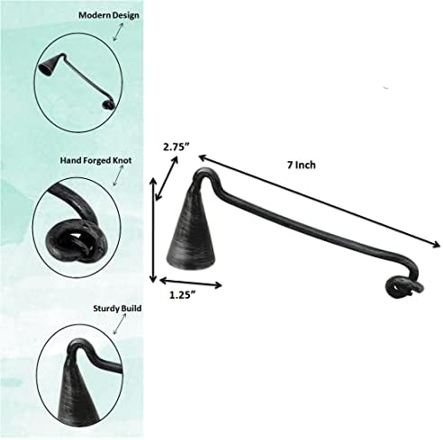 Living Ideas Hand Forged Knot Handle Candle Snuffer