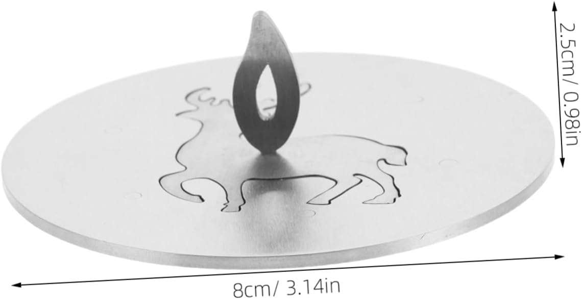 NUOBESTY Decorative Candle Cover with Elk Pattern
