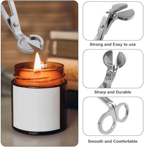 Set of 3 Candle Accessories - Snuffer Trimmer and Dipper